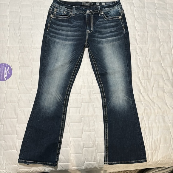 Miss Me size 32 dark blue denim - Picture 3 of 5